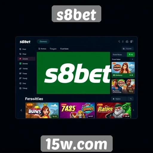 Interface do usuário do s8bet é intuitiva e moderna