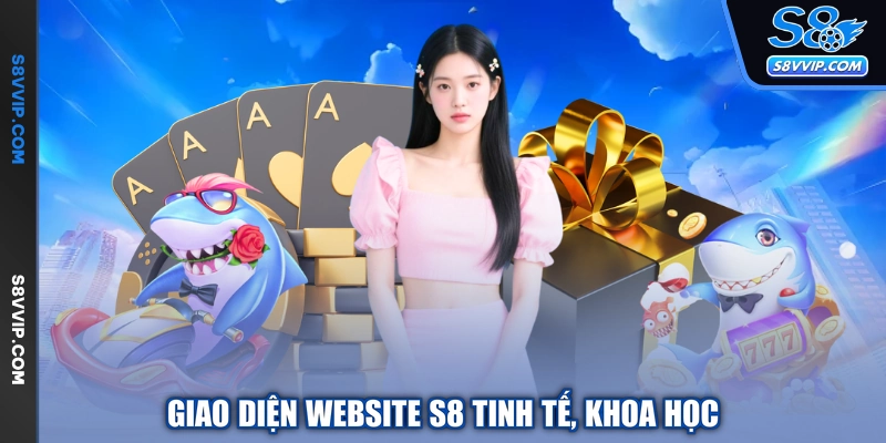 Giao diện website S8 tinh tế, khoa học